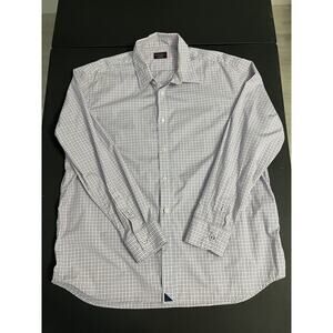 Untuckit 2XL XXL Adult Button Shirt Long Sleeve Colorful Plaid Casual Mens